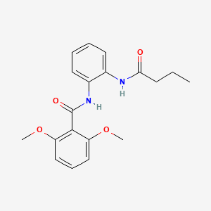 molecular formula C19H22N2O4 B5876703 N-[2-(butyrylamino)phenyl]-2,6-dimethoxybenzamide 
