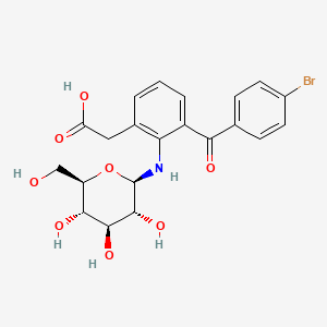 molecular formula C21H22BrNO8 B587679 布洛芬酸 N-|A-D-葡萄糖苷 CAS No. 212266-82-5