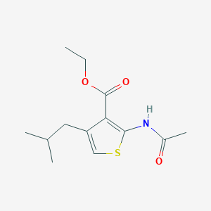 molecular formula C13H19NO3S B5876807 ethyl 2-(acetylamino)-4-isobutyl-3-thiophenecarboxylate 