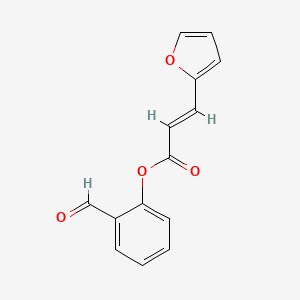 molecular formula C14H10O4 B5876815 2-formylphenyl 3-(2-furyl)acrylate 