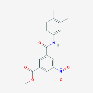 molecular formula C17H16N2O5 B5876820 methyl 3-{[(3,4-dimethylphenyl)amino]carbonyl}-5-nitrobenzoate 