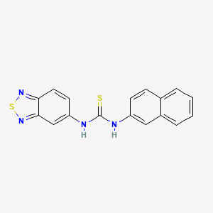 molecular formula C17H12N4S2 B5876839 N-2,1,3-benzothiadiazol-5-yl-N'-2-naphthylthiourea 