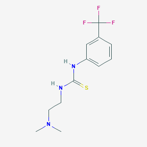 molecular formula C12H16F3N3S B5876851 N-[2-(dimethylamino)ethyl]-N'-[3-(trifluoromethyl)phenyl]thiourea CAS No. 690690-10-9