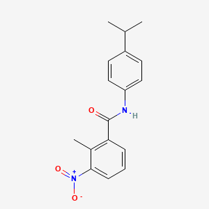 molecular formula C17H18N2O3 B5876853 N-(4-isopropylphenyl)-2-methyl-3-nitrobenzamide 