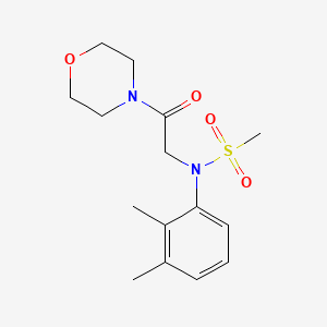 molecular formula C15H22N2O4S B5876881 N-(2,3-dimethylphenyl)-N-[2-(4-morpholinyl)-2-oxoethyl]methanesulfonamide 