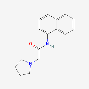 molecular formula C16H18N2O B5876902 N-1-naphthyl-2-(1-pyrrolidinyl)acetamide 