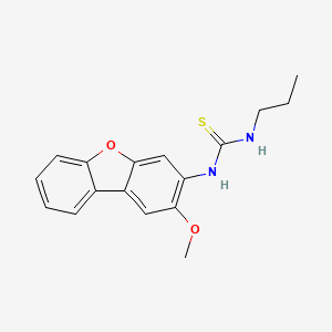 molecular formula C17H18N2O2S B5876946 N-(2-methoxydibenzo[b,d]furan-3-yl)-N'-propylthiourea 