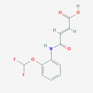 molecular formula C11H9F2NO4 B5876965 4-{[2-(difluoromethoxy)phenyl]amino}-4-oxo-2-butenoic acid 