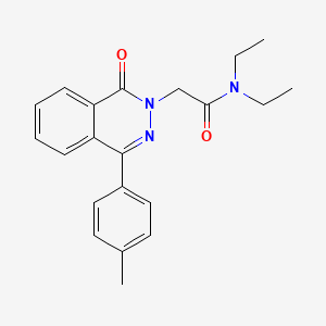 molecular formula C21H23N3O2 B5876973 N,N-diethyl-2-[4-(4-methylphenyl)-1-oxo-2(1H)-phthalazinyl]acetamide 