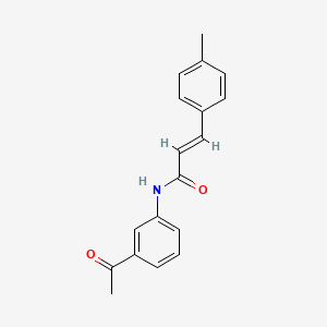 molecular formula C18H17NO2 B5876976 N-(3-acetylphenyl)-3-(4-methylphenyl)acrylamide 