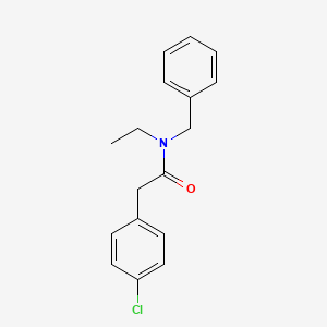 molecular formula C17H18ClNO B5876984 N-benzyl-2-(4-chlorophenyl)-N-ethylacetamide 