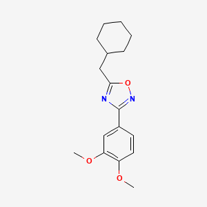 molecular formula C17H22N2O3 B5876995 5-(cyclohexylmethyl)-3-(3,4-dimethoxyphenyl)-1,2,4-oxadiazole 