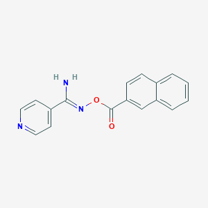 molecular formula C17H13N3O2 B5877004 N'-(2-naphthoyloxy)-4-pyridinecarboximidamide 