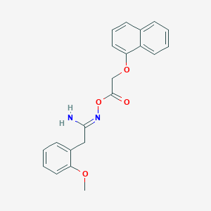 2-(2-methoxyphenyl)-N'-{[(1-naphthyloxy)acetyl]oxy}ethanimidamide