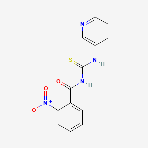 molecular formula C13H10N4O3S B5877014 2-nitro-N-[(3-pyridinylamino)carbonothioyl]benzamide 