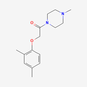 molecular formula C15H22N2O2 B5877021 1-[(2,4-dimethylphenoxy)acetyl]-4-methylpiperazine 