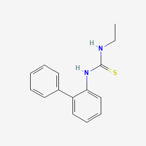 molecular formula C15H16N2S B5877035 N-2-biphenylyl-N'-ethylthiourea 