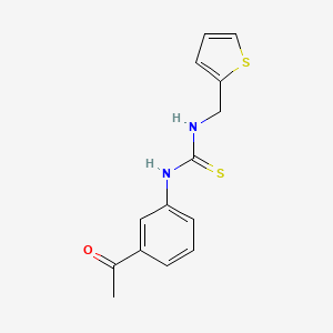 molecular formula C14H14N2OS2 B5877042 N-(3-acetylphenyl)-N'-(2-thienylmethyl)thiourea 