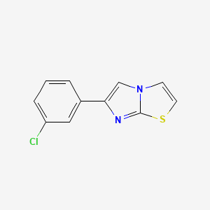 molecular formula C11H7ClN2S B5877051 6-(3-chlorophenyl)imidazo[2,1-b][1,3]thiazole 