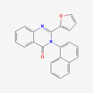 molecular formula C22H14N2O2 B5877053 2-(2-furyl)-3-(1-naphthyl)-4(3H)-quinazolinone 