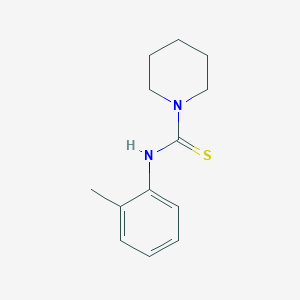 molecular formula C13H18N2S B5877059 N-(2-methylphenyl)-1-piperidinecarbothioamide 
