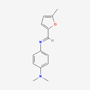 molecular formula C14H16N2O B5877092 N,N-dimethyl-N'-[(5-methyl-2-furyl)methylene]-1,4-benzenediamine 