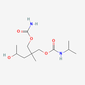 molecular formula C12H24N2O5 B587710 [2-(Carbamoyloxymethyl)-4-hydroxy-2-methylpentyl] N-propan-2-ylcarbamate CAS No. 3424-34-8