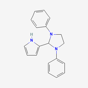 molecular formula C19H19N3 B5877132 1,3-diphenyl-2-(1H-pyrrol-2-yl)imidazolidine 