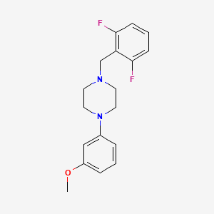 molecular formula C18H20F2N2O B5877140 1-(2,6-difluorobenzyl)-4-(3-methoxyphenyl)piperazine 