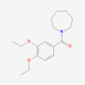 molecular formula C17H25NO3 B5877148 1-(3,4-diethoxybenzoyl)azepane 