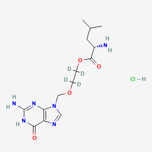 molecular formula C14H23ClN6O4 B587715 Acyclovir-d4 L-Leucinate CAS No. 1795785-74-8