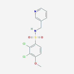 molecular formula C13H12Cl2N2O3S B5877178 2,3-dichloro-4-methoxy-N-(3-pyridinylmethyl)benzenesulfonamide 