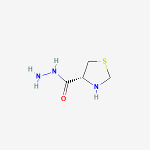 molecular formula C4H9N3OS B587718 (4R)-1,3-Thiazolidine-4-carbohydrazide CAS No. 156320-26-2