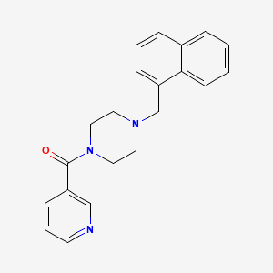 molecular formula C21H21N3O B5877205 1-(1-naphthylmethyl)-4-(3-pyridinylcarbonyl)piperazine 
