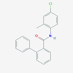 molecular formula C20H16ClNO B5877208 N-(4-chloro-2-methylphenyl)-2-biphenylcarboxamide 