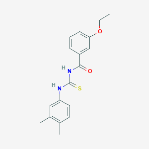 molecular formula C18H20N2O2S B5877230 N-{[(3,4-dimethylphenyl)amino]carbonothioyl}-3-ethoxybenzamide 
