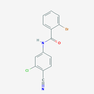 molecular formula C14H8BrClN2O B5877275 2-bromo-N-(3-chloro-4-cyanophenyl)benzamide 