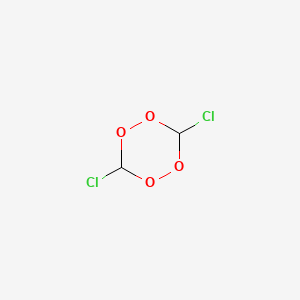 molecular formula C2H2Cl2O4 B587728 3,6-Dichloro-1,2,4,5-tetraoxane CAS No. 157589-97-4