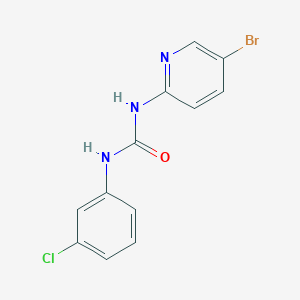 molecular formula C12H9BrClN3O B5877283 N-(5-bromo-2-pyridinyl)-N'-(3-chlorophenyl)urea 