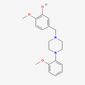 molecular formula C19H24N2O3 B5877299 2-methoxy-5-{[4-(2-methoxyphenyl)-1-piperazinyl]methyl}phenol 