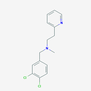 molecular formula C15H16Cl2N2 B5877311 (3,4-dichlorobenzyl)methyl[2-(2-pyridinyl)ethyl]amine 