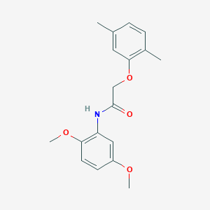 molecular formula C18H21NO4 B5877318 N-(2,5-dimethoxyphenyl)-2-(2,5-dimethylphenoxy)acetamide CAS No. 315712-98-2