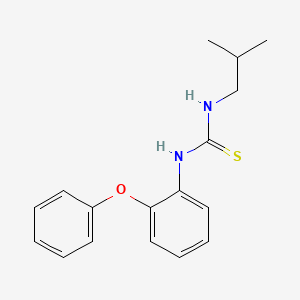 molecular formula C17H20N2OS B5877333 N-isobutyl-N'-(2-phenoxyphenyl)thiourea 