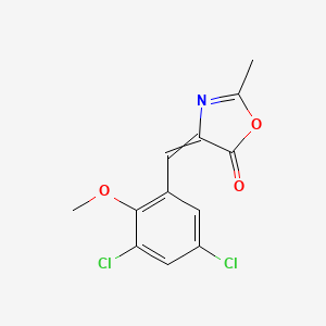 molecular formula C12H9Cl2NO3 B5877336 4-(3,5-dichloro-2-methoxybenzylidene)-2-methyl-1,3-oxazol-5(4H)-one 