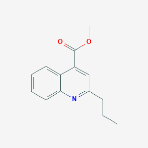 molecular formula C14H15NO2 B5877365 methyl 2-propyl-4-quinolinecarboxylate 
