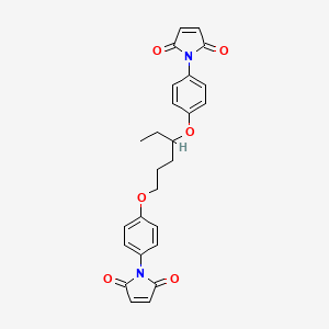 molecular formula C26H24N2O6 B587737 1,1'-[Hexane-1,4-diylbis(oxy-4,1-phenylene)]di(1H-pyrrole-2,5-dione) CAS No. 147299-73-8