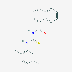 molecular formula C20H18N2OS B5877380 N-{[(2,5-dimethylphenyl)amino]carbonothioyl}-1-naphthamide 