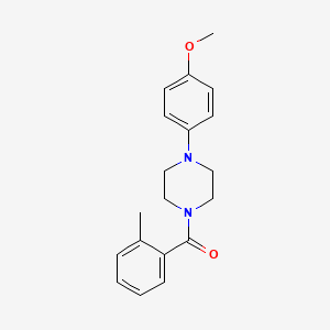 molecular formula C19H22N2O2 B5877394 1-(4-methoxyphenyl)-4-(2-methylbenzoyl)piperazine 
