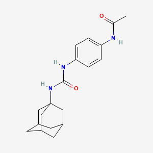 molecular formula C19H25N3O2 B5877410 N-(4-{[(1-adamantylamino)carbonyl]amino}phenyl)acetamide 