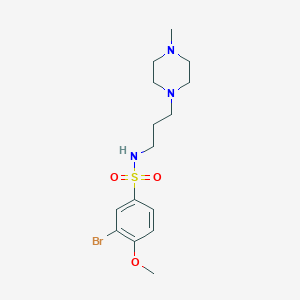 3-bromo-4-methoxy-N-[3-(4-methyl-1-piperazinyl)propyl]benzenesulfonamide